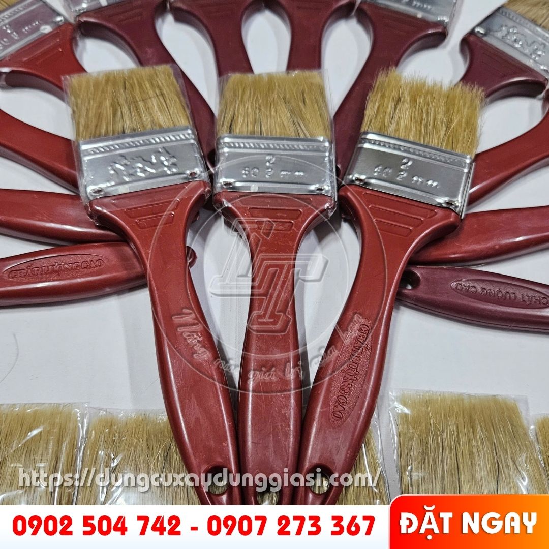 Cọ quét sơn cán nhựa bền, cầm chắc tay