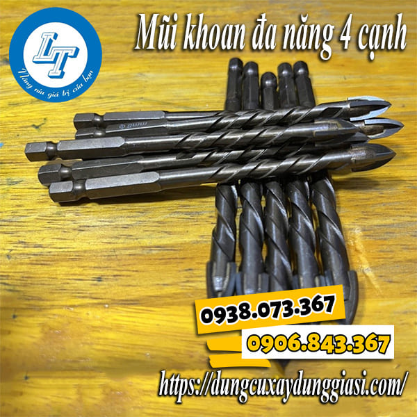 Mũi khoan đa năng 4 cạnh giá sỉ