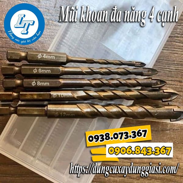 Mũi khoan đa năng 4 cạnh giá sỉ