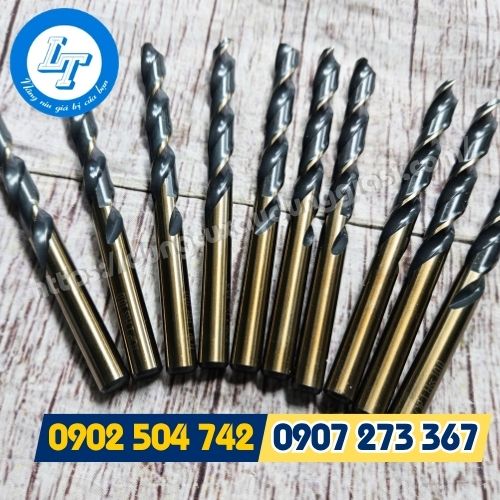 Mũi khoan inox vàng đen cứng cáp, chất lượng