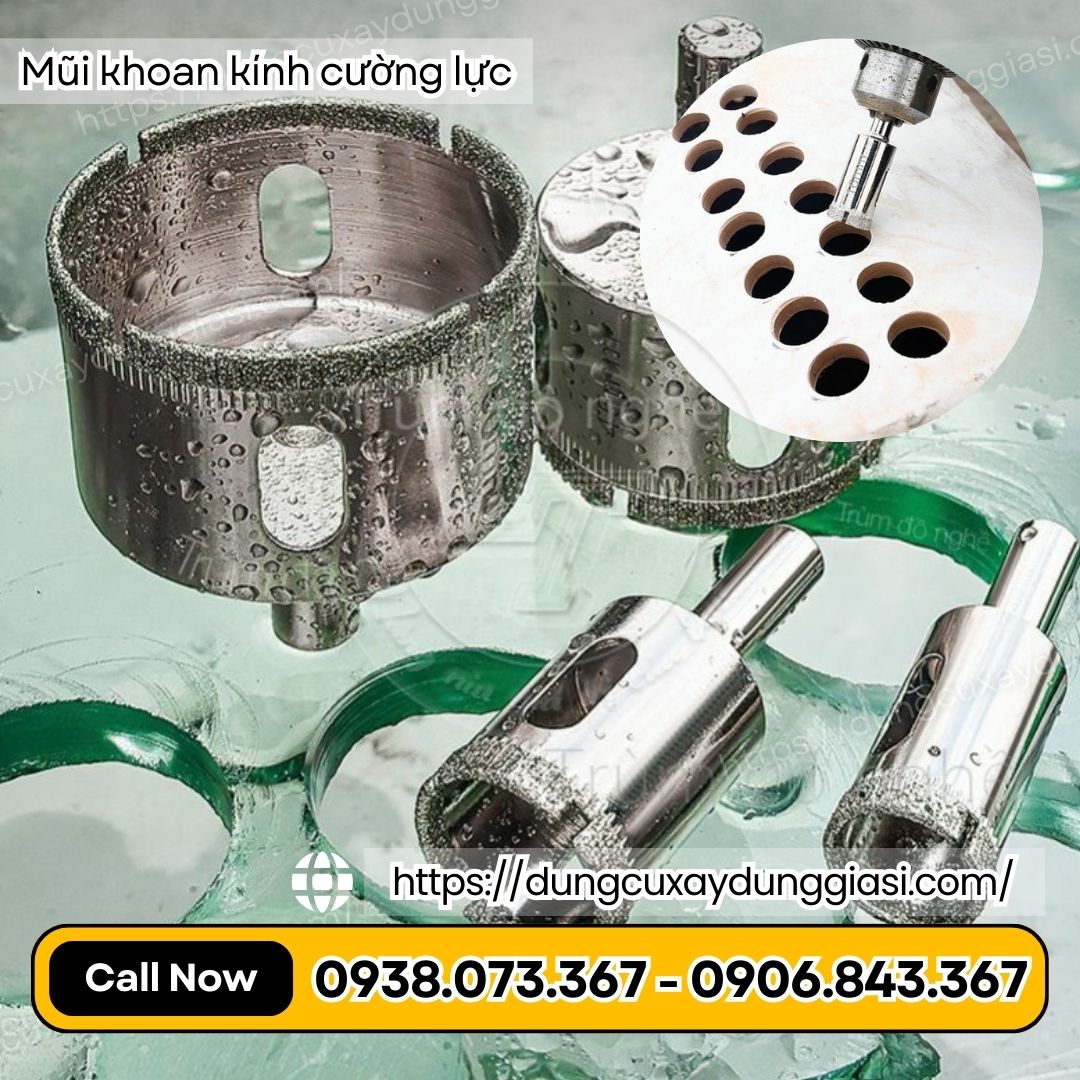 Mũi khoan kính cường lực chính xác dễ thi công