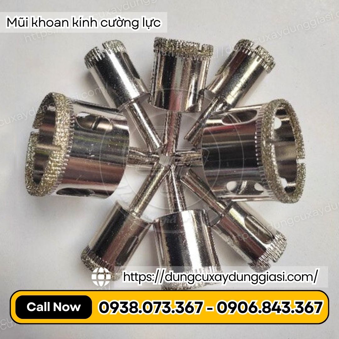 Mũi khoan kính cường lực đủ kích cỡ