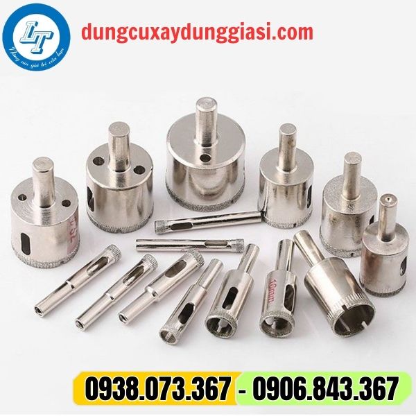 mũi khoan kính đủ kích cỡ từ 6mm dến 60mm mũi khoan kính đủ kích cỡ từ 6mm dến 60mm