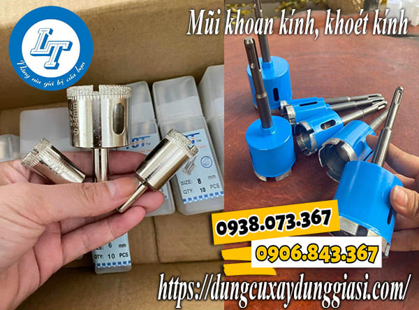 Mũi khoan kính, khoét kính giá rẻ Tiền Giang
