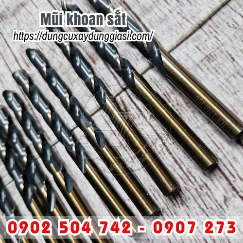 Mũi khoan sắt dùng trong cơ khí, gia công kim loại giá sỉ