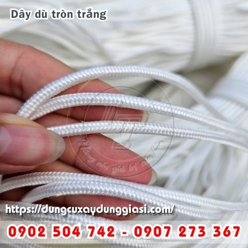 Dây dù tròn trắng