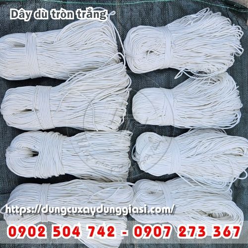 Nguồn sỉ dây dù tròn trắng giá rẻ tận kho