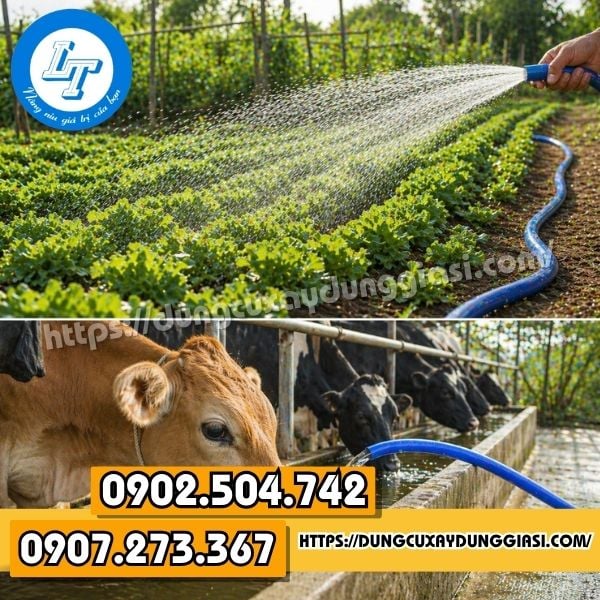 Ống nước lưới xanh pvc
