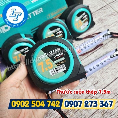 Vỏ thước cuộn thép 7.5m làm từ nhựa cứng cáp