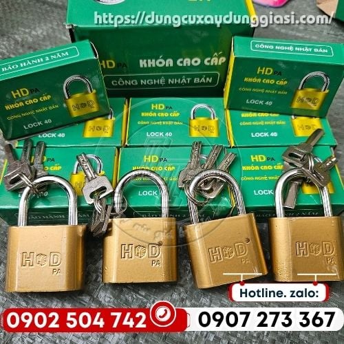 Ổ khoá móc HD PA giá sỉ, nguồn hàng ổn định