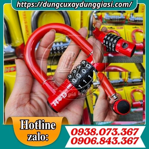 Ổ khóa số màu đỏ