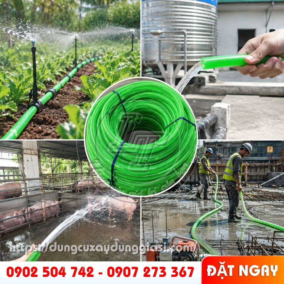 Ứng dụng của ống nhựa dẻo xanh lá trong cuộc sống