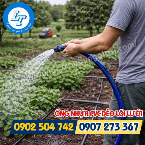 Ống nhựa PVC dẻo lõi lưới