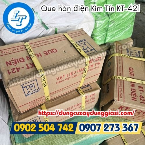 Que hàn điện Kim Tín KT-421 hàng chuẩn giá sỉ tốt