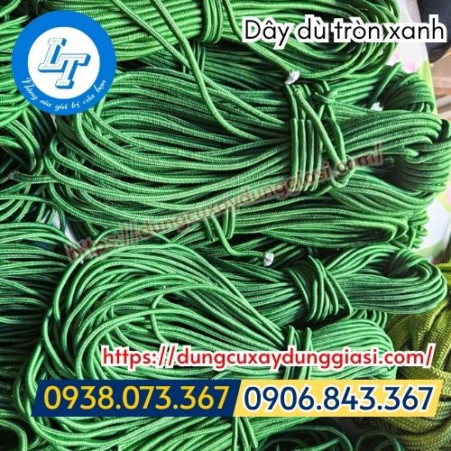 Sỉ dây dù tròn xanh chịu lực tốt