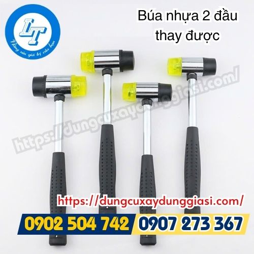 Sỉ lẻ búa nhựa 2 đầu thay được chất lượng
