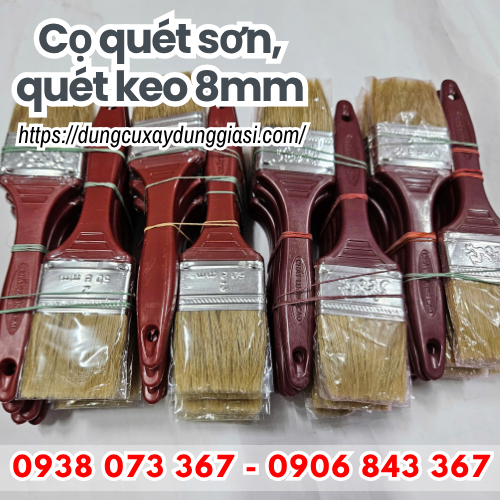 Sỉ lẻ cọ quét sơn, quét keo loại 8mm chất lượng cao