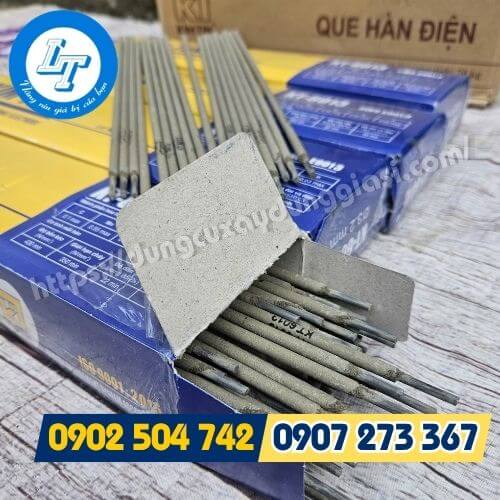 Que hàn KT6013 có độ ngấu tốt, bề mặt mịn, ít bắn toé