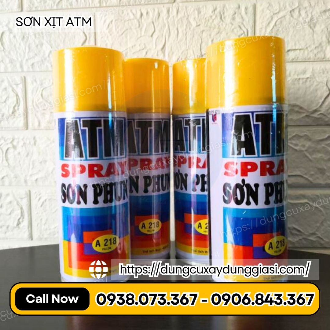 Sơn xịt ATM bền màu, bám dính tốt Sơn xịt ATM bền màu, bám dính tốt