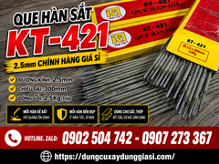 Que hàn sắt KT-421 2.5mm chính hãng giá sỉ