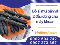 Bỏ sỉ mũi bắn vít 2 đầu dùng cho máy khoan