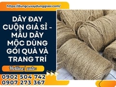 Dây đay cuộn giá sỉ - mẫu dây mộc dùng gói quà và trang trí
