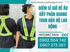 Điểm sỉ giá rẻ áo dây phản quang thun bảo hộ lao động 