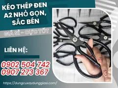 Kéo thép đen A2 nhỏ gọn, sắc bén, giá sỉ cực tốt