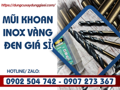 Mũi khoan inox vàng đen giá sỉ