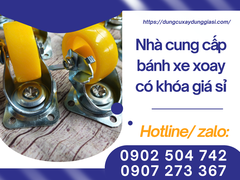 Nhà cung cấp bánh xe xoay có khóa giá sỉ
