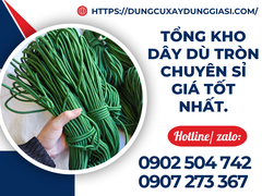 Tổng kho dây dù tròn chuyên sỉ giá tốt nhất.