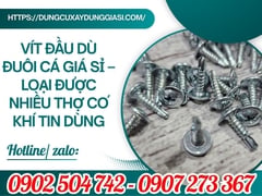 Vít đầu dù đuôi cá giá sỉ – loại được nhiều thợ cơ khí tin dùng