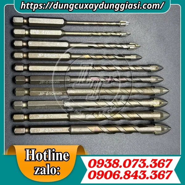 MŨI KHOAN ĐA NĂNG 4 CẠNH CHUÔI LỤC GIÁC