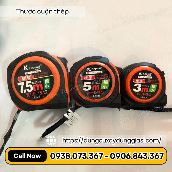 Thước cuộn thép 7.5m, 5m, 3m