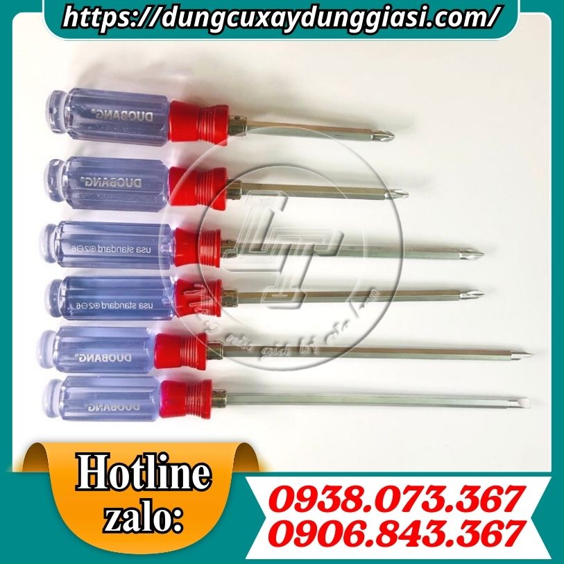 Tua vít 2 đầu đủ kích cỡ