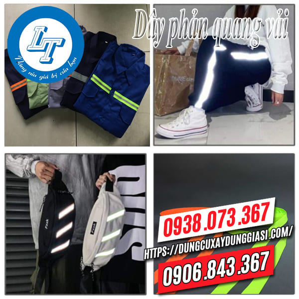 Ứng dụng của dây phản quang vải Ứng dụng của dây phản quang vải