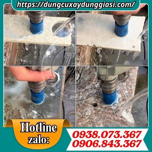 Ứng dụng của mũi khoan kính, đá hoa cương xanh