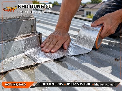 Băng keo nhôm dán mái tôn Băng keo nhôm dán mái tôn