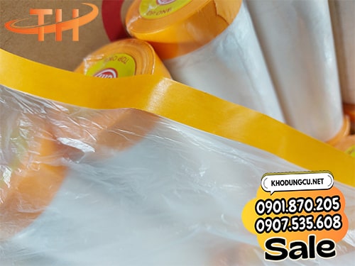 Băng keo nilon che bụi thi công Băng keo nilon che bụi thi công