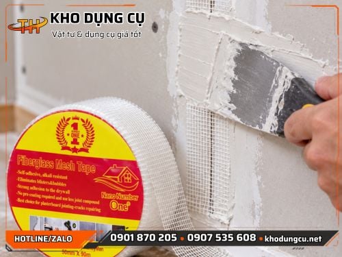 Băng keo lưới sợi thủy tinh Băng keo sợi thủy tinh giá sỉ