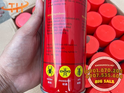 Bình xịt muỗi, côn trùng Bình xịt muỗi giá rẻ theo thùng