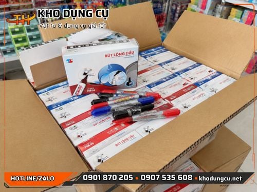 Bút lông dầu bút lông xanh đỏ đen giá sỉ