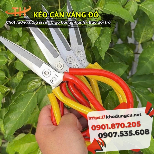 Kéo cán vàng đỏ giá rẻ Kéo cán vàng đỏ giá rẻ