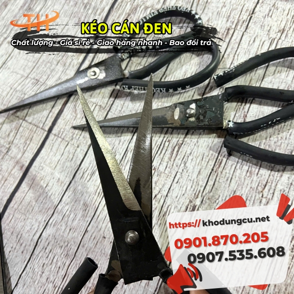 Kéo PA cán đen giá rẻ Kéo PA cán đen giá rẻ