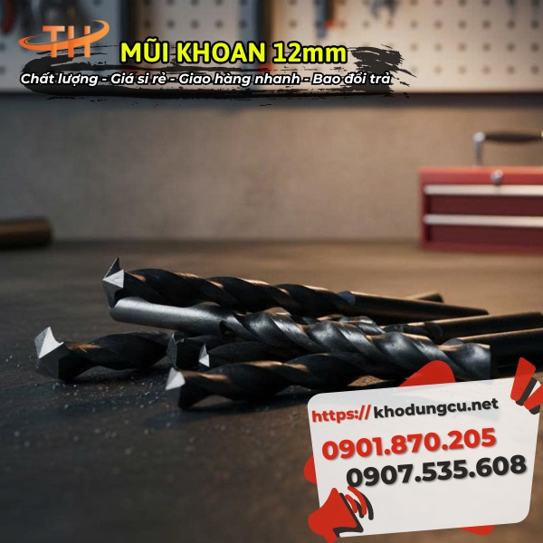 Mũi khoan 12mm giá rẻ Mũi khoan 12mm giá rẻ