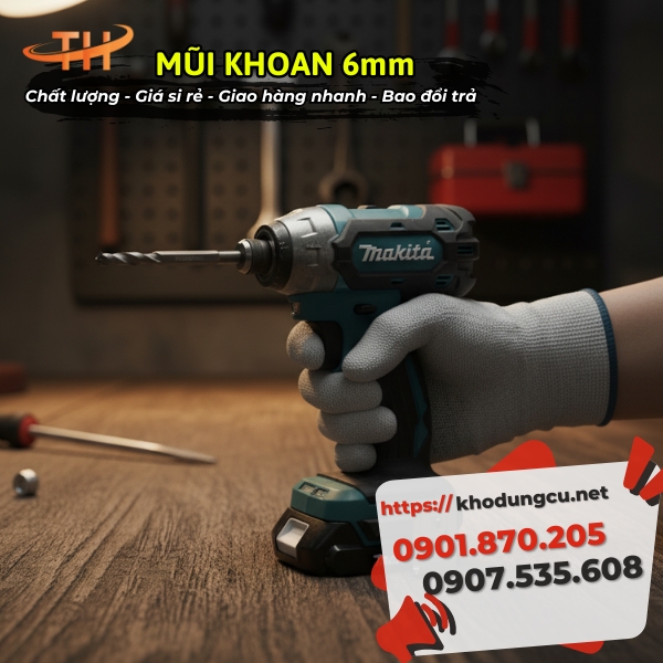 Mũi khoan 6mm giá rẻ Mũi khoan 6mm giá rẻ