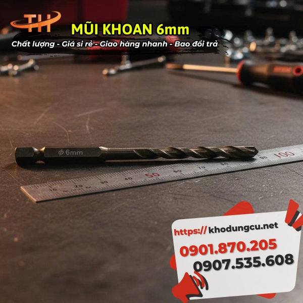 Mũi khoan 6mm giá rẻ Mũi khoan 6mm giá rẻ