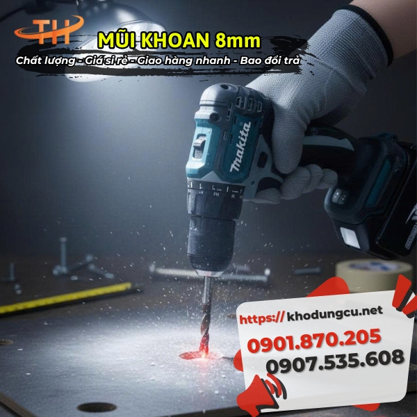 Mũi khoan 8mm giá rẻ Mũi khoan 8mm giá rẻ