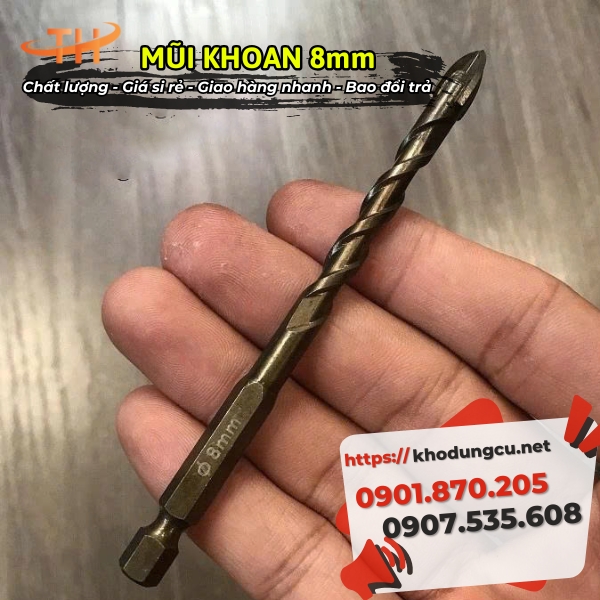 Mũi khoan 8mm giá rẻ Mũi khoan 8mm giá rẻ