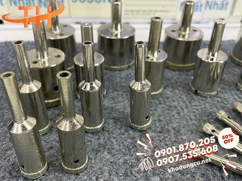 Mũi khoan kính đủ size lỗ tròn Mũi khoan kính lỗ tròn
